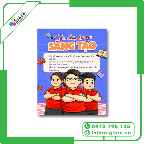 Mẫu tờ rơi tuyển dụng content creator
