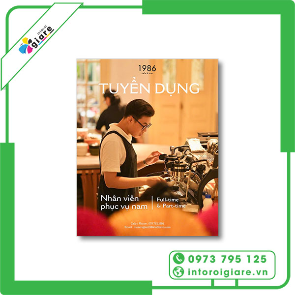 Mẫu tờ rơi tuyển dụng nhân viên phục vụ