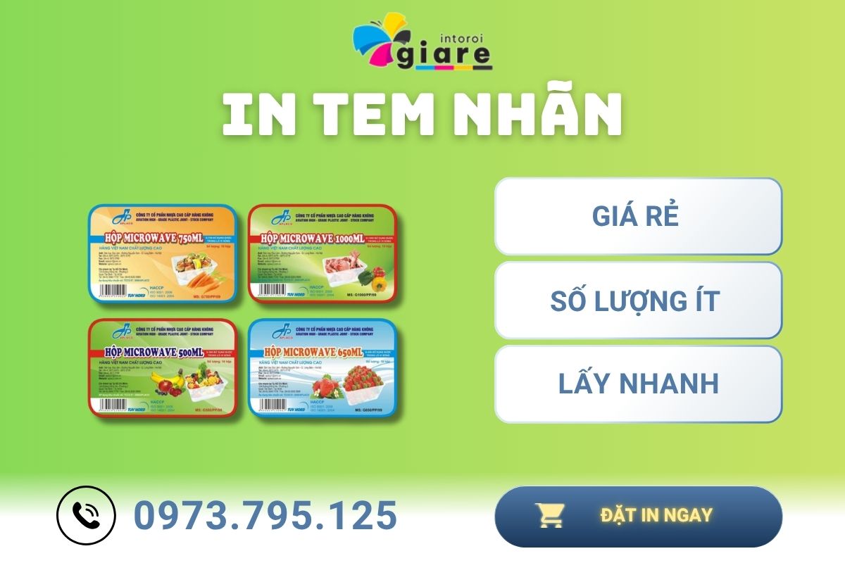 In Tem Nhãn Giá Rẻ Tại HCM & Hà Nội | Báo Giá Nhanh