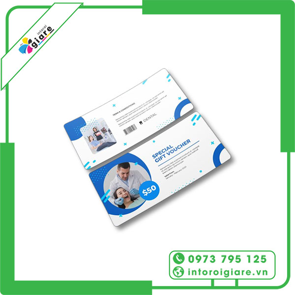 Mẫu voucher niềng răng chuyên nghiệp