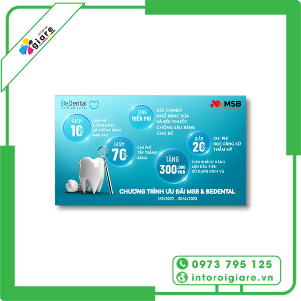 Mẫu voucher niềng răng BeDental