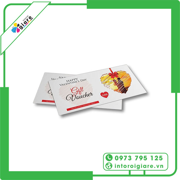 Mẫu voucher quà tặng ngày valentine