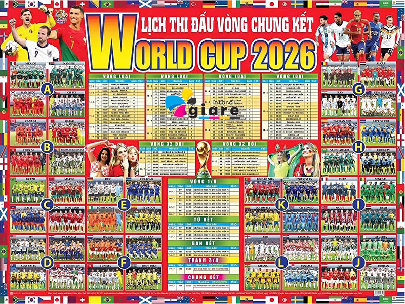 Lịch Thi Đấu World Cup 2026 số 4