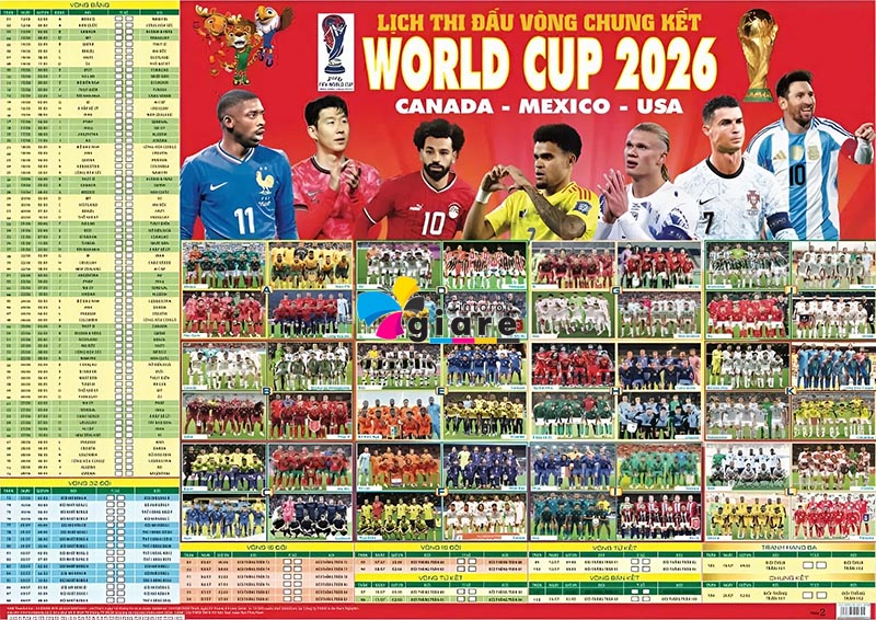 Lịch Thi Đấu World Cup 2026 số 6