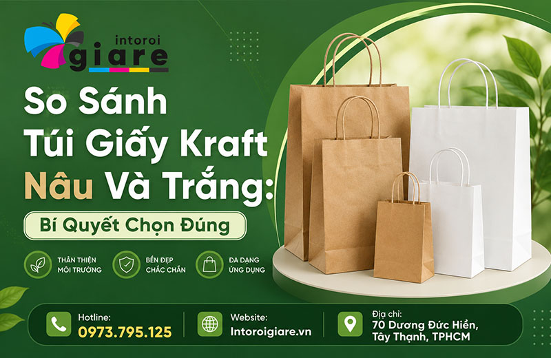 So Sánh Túi Giấy Kraft Nâu Và Trắng: Bí Quyết Chọn Đúng